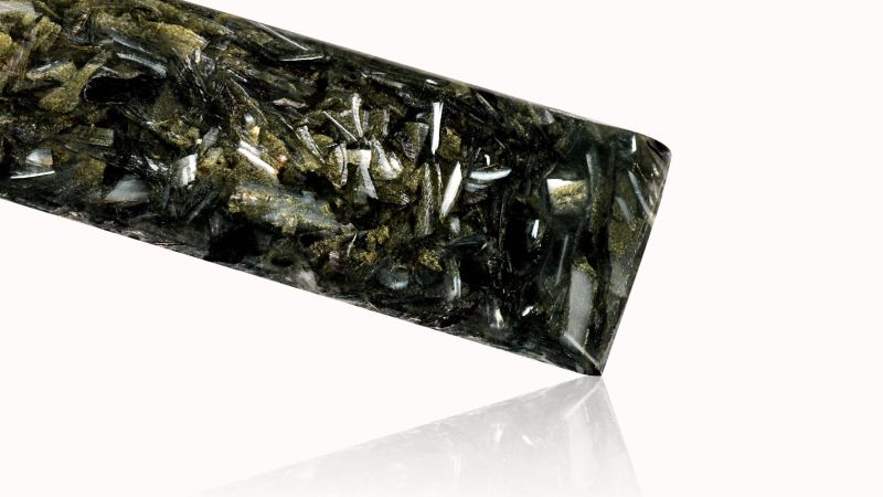 Corno di zebù e resina epossidica - Creazione originale francese: il pearly horn