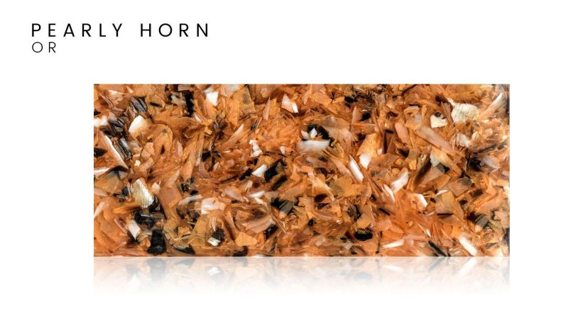 Zebuhorn und Epoxidharz - Französische Originalkreation: das pearly horn