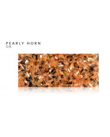 Zebuhorn und Epoxidharz - Französische Originalkreation: das pearly horn