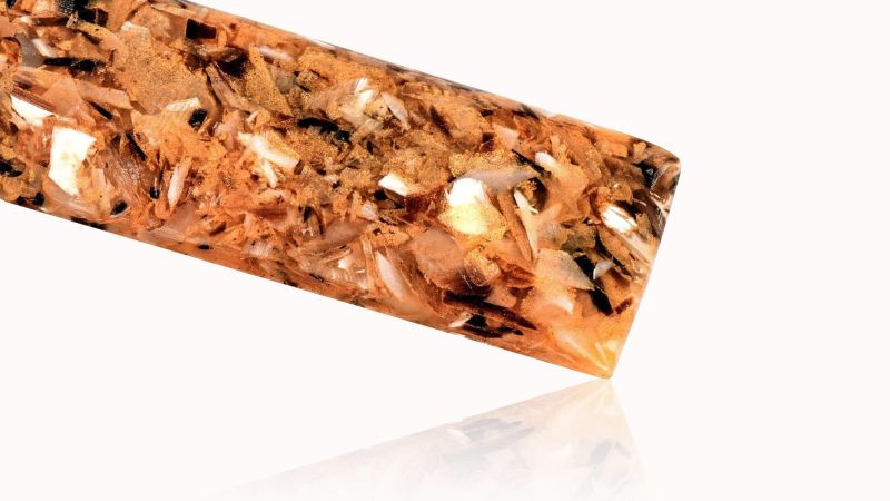 Corno di zebù e resina epossidica - Creazione originale francese: il pearly horn