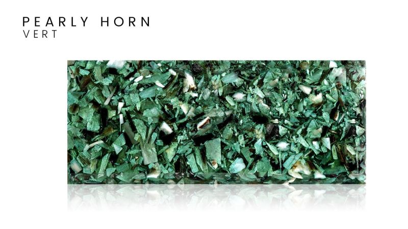 Corno di zebù e resina epossidica - Creazione originale francese: il pearly horn