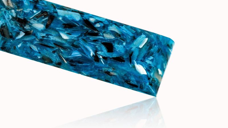 Corno di zebù e resina epossidica - Creazione originale francese: il pearly horn