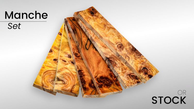 Stabilized poplar burl handle - Raffir