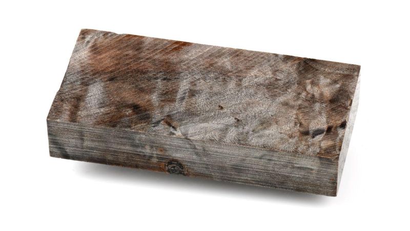 Bloc de Loupe de Peuplier stabilisé Raffir – gris
