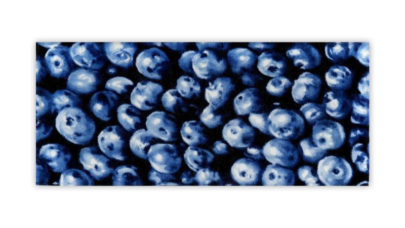 Plaque inclusion tissus myrtille