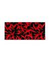 Plaque inclusion tissus piment rouge - fond champagne