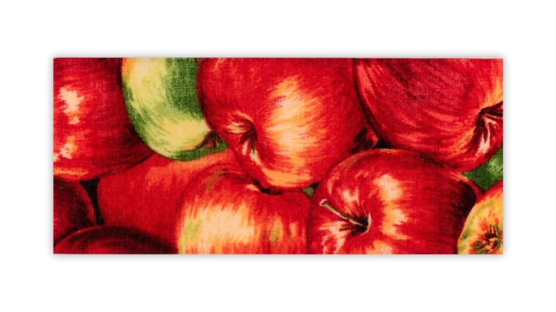 Plaque inclusion tissus pomme