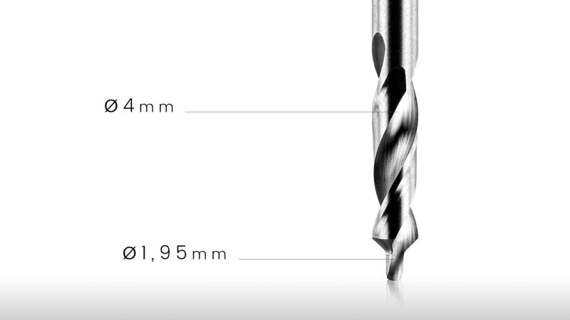 Hartmetall-Lamellenfräser für flache und gewölbte Schrauben M2