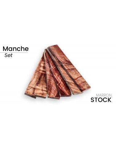 Manche peuplier flammé stabilisé - pour artisan - couleurs saisissantes - Raffir 2