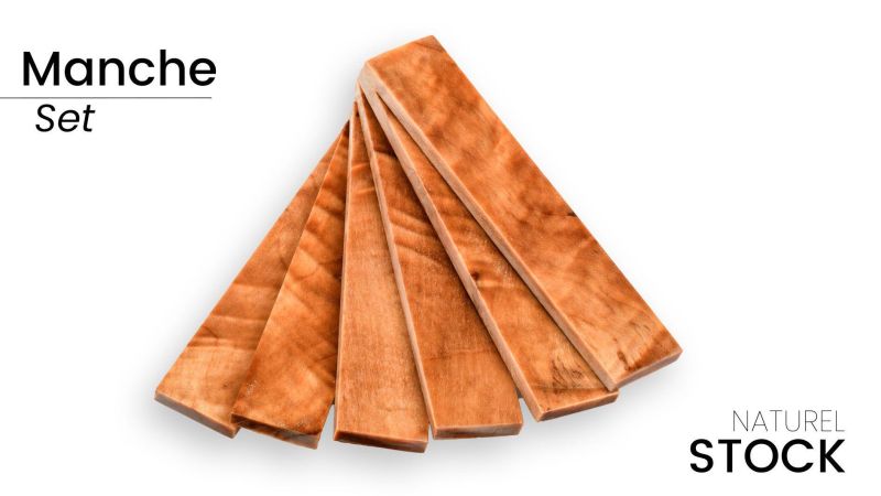 Mango de Álamo Flameado Estabilizado - para Artesano - Colores Impactantes - Raffir