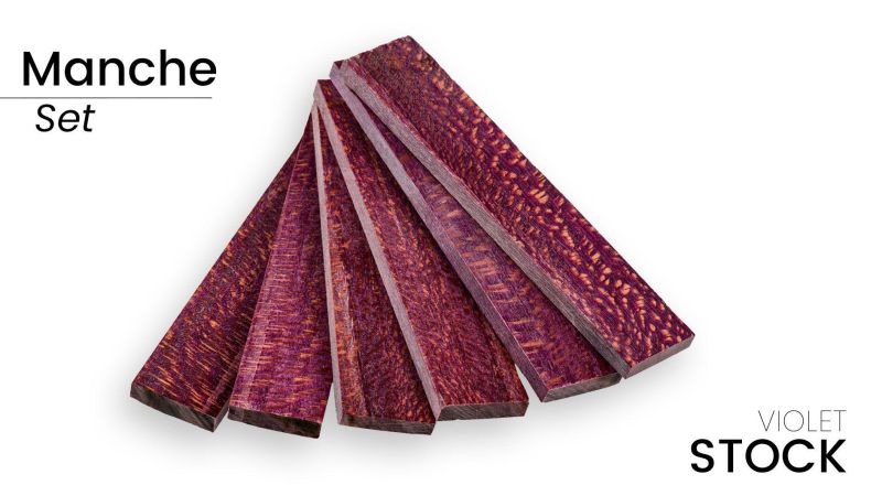 Manches de platane stabilisé - multi couleur - facile à travailler