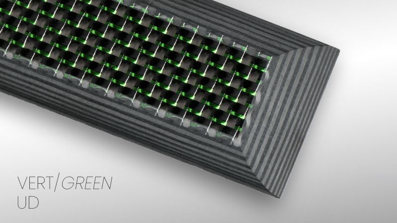 One-way carbon fibre - without mesh