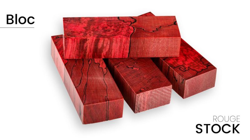 Stabilisiertes erhitztes Buchen-Stirnholz - mehrfarbig - Raffir