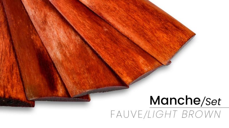 Gefärbter und stabilisierter Kamelknochen Griff in Frankreich (Platten x2) - auffällige Farbe und hohe Widerstandsfähigkeit
