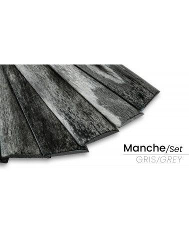 Manico di Os di Cammello Tinto e Stabilizzato in Francia (Fette x2) - Colore Colpente e Grande Resistenza