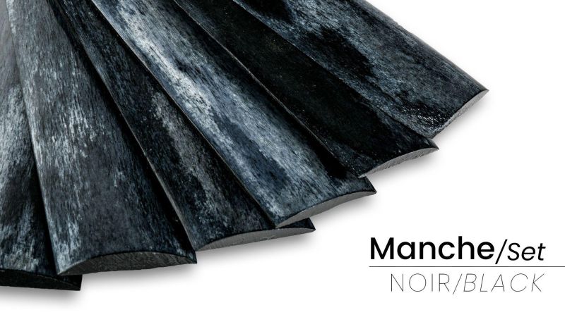 Gefärbter und stabilisierter Kamelknochen Griff in Frankreich (Platten x2) - auffällige Farbe und hohe Widerstandsfähigkeit