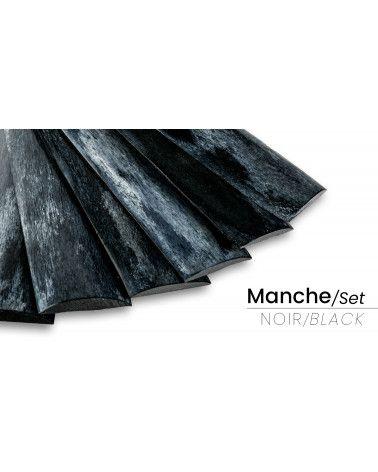 Manico di Os di Cammello Tinto e Stabilizzato in Francia (Fette x2) - Colore Colpente e Grande Resistenza