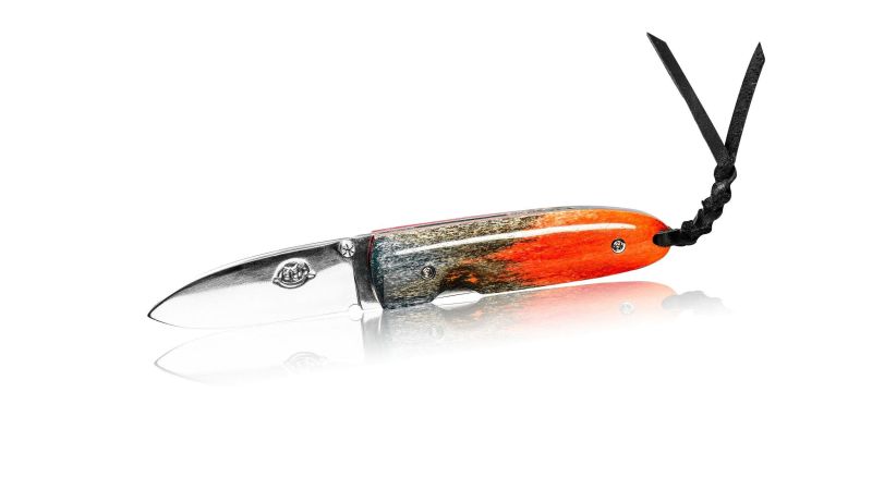 Mango de Hueso de Camello Tinte y Estabilizado en Francia (Placas x2) - Color Impactante y Gran Resistencia