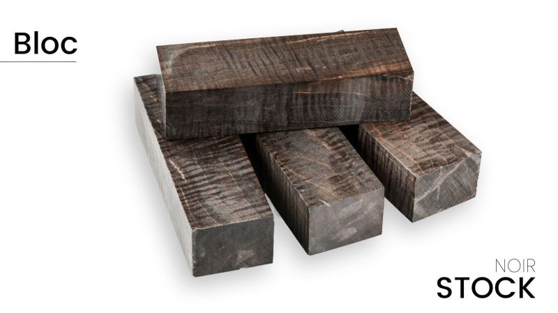 Bloc érable ondé stabilisé - multi couleur - facile à travailler - Raffir