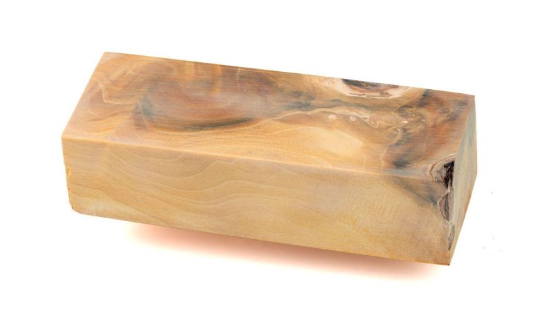 Bloque de nudo de arce estabilizado 2.0 - Oro