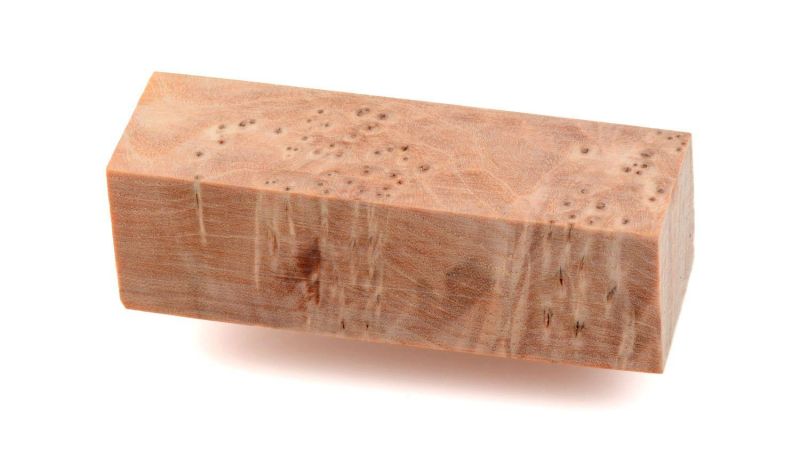 Stabilisiertes Eschen-Wurzelholzblock - Natur