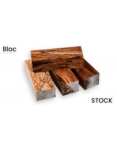 Bloc de hêtre échauffé stabilisé - Made in France (multi-couleur)