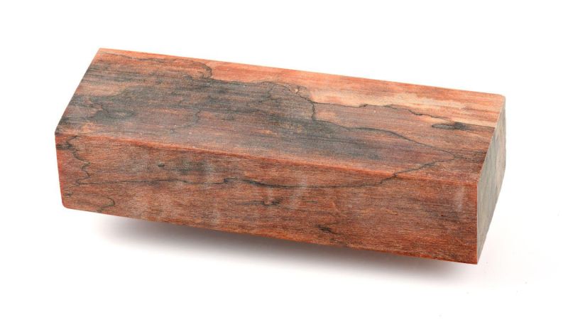 Stabilisiertes geflammtes Pappelholzblock - Orange