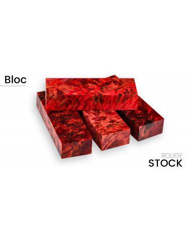 Bloc de Loupe de peuplier stabilisé - pour artisan - couleurs saisissantes - Raffir