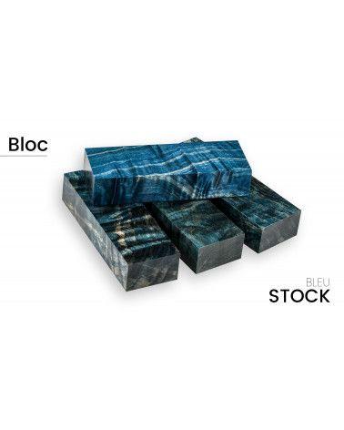 Bloc de peuplier flammé stabilisé - pour artisan - couleurs saisissantes - Raffir