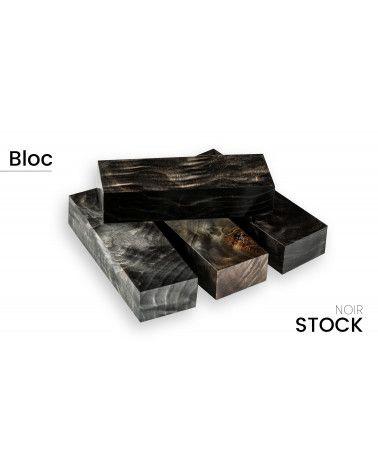 Bloc de peuplier flammé stabilisé - pour artisan - couleurs saisissantes - Raffir