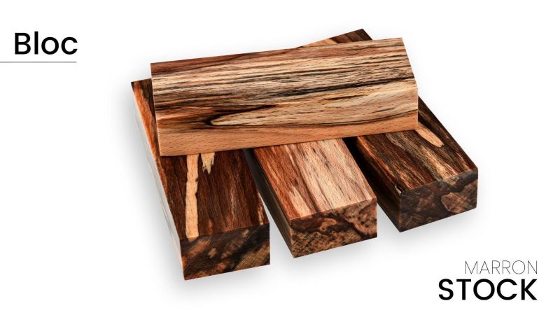 Bloc de hêtre stabilisé - multi couleur - Raffir