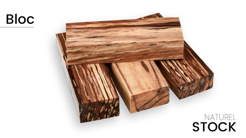 Stabilized multi-colored beech block - Raffir
