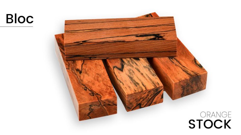 Stabilized multi-colored beech block - Raffir