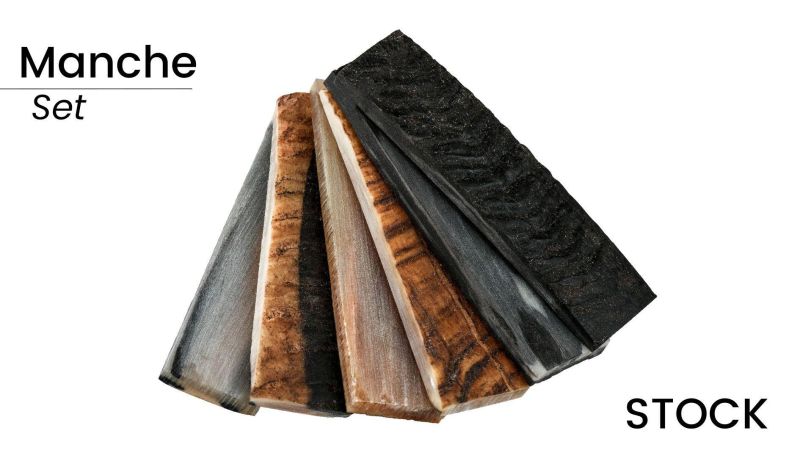 Flach-, planierter und konturierter Widderhorn-Griff - primitiver Look