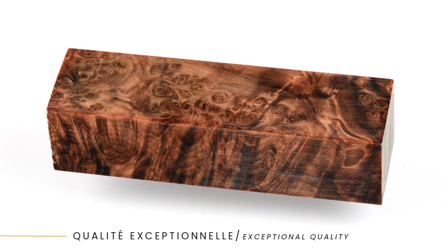 Bloc de Loupe de Noyer stabilisé RAFFIR Qualité exceptionnelle