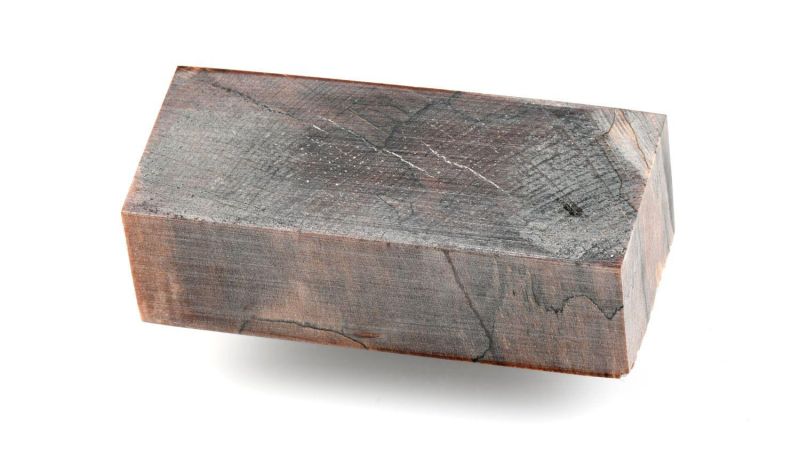 Bloc de Hêtre Echauffé en bois de bout stabilisé - naturel