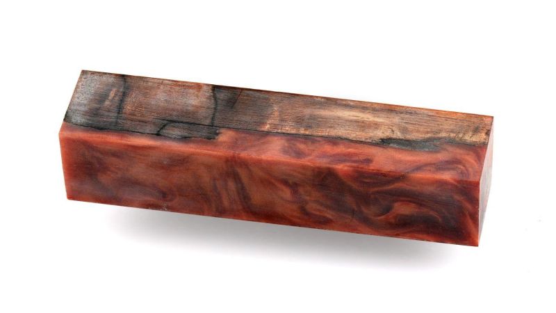 Bloc de MBR Bois de Fer - résine cuivre nacrée
