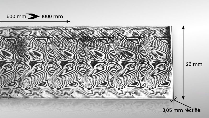 Barra di damasco DAMASTEEL®: Gysinge