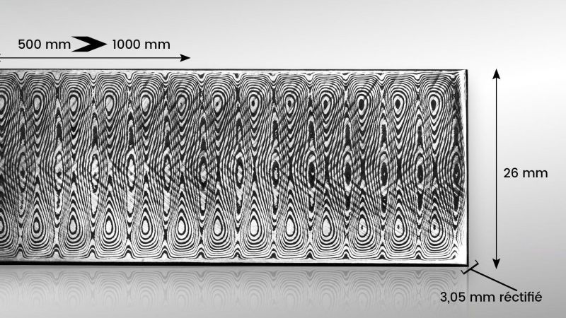Barra de damasco DAMASTEEL®: Hugin