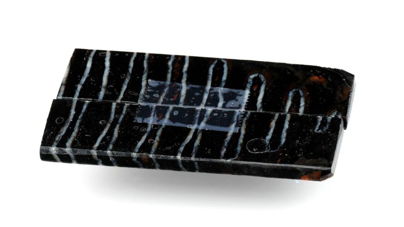 Manico di Molar di Mammut stabilizzato da Raffir - nero