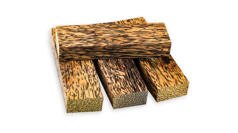 Stabilized palm wood block - Made in France