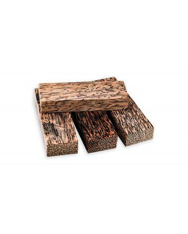 Stabilized palm wood block - Made in France 2