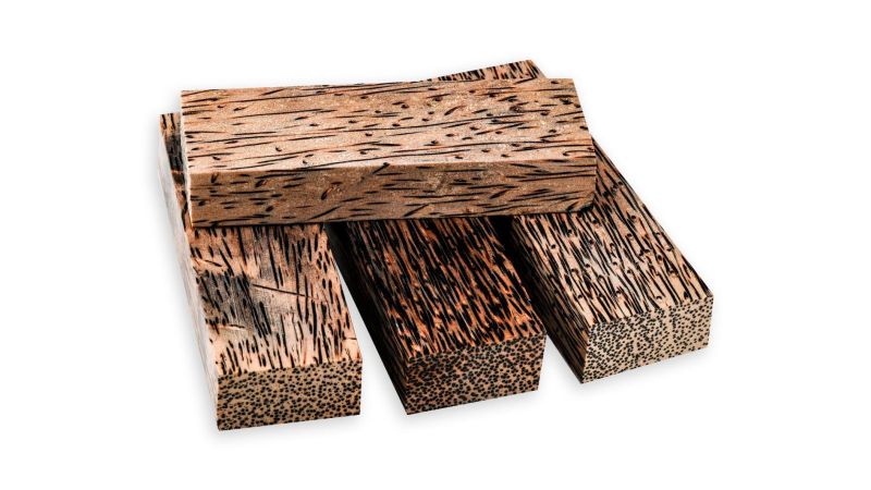 Stabilized palm wood block - Made in France