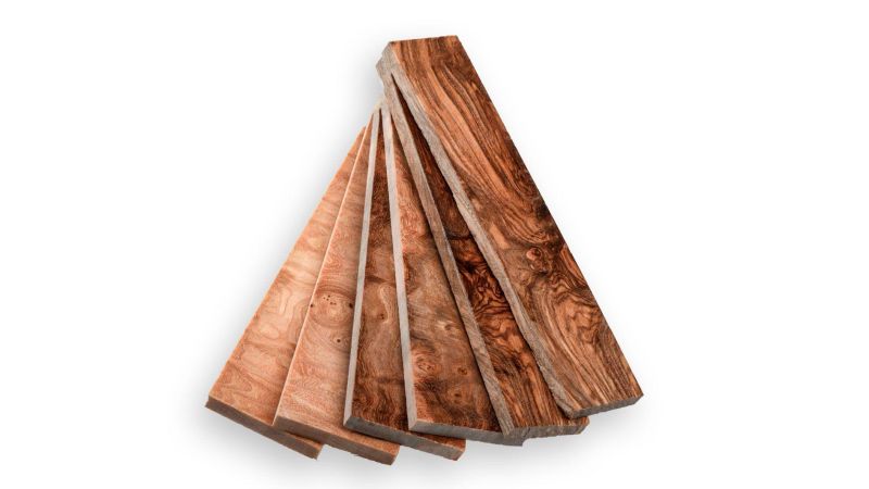 Manche Loupe de frêne stabilisé - Mercorne - Multiples couleurs