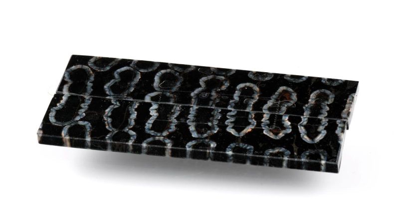 Stabilized Mammoth Molar Raffir - Black