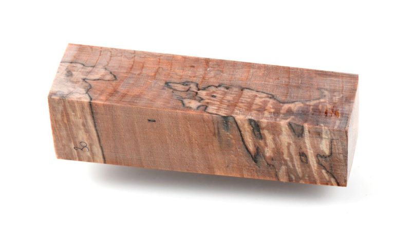 Stabilized end-grain beech block - natural