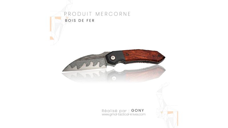 Manche loupe de bois de fer Arizona : un matériau naturel de qualité pour la coutellerie