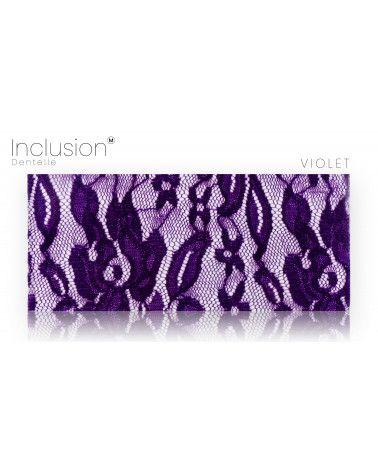 Real lace fabric inclusions - PMMA resin - made in France