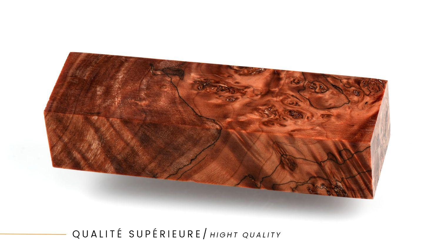 Bloc de Loupe de noyer stabilisé