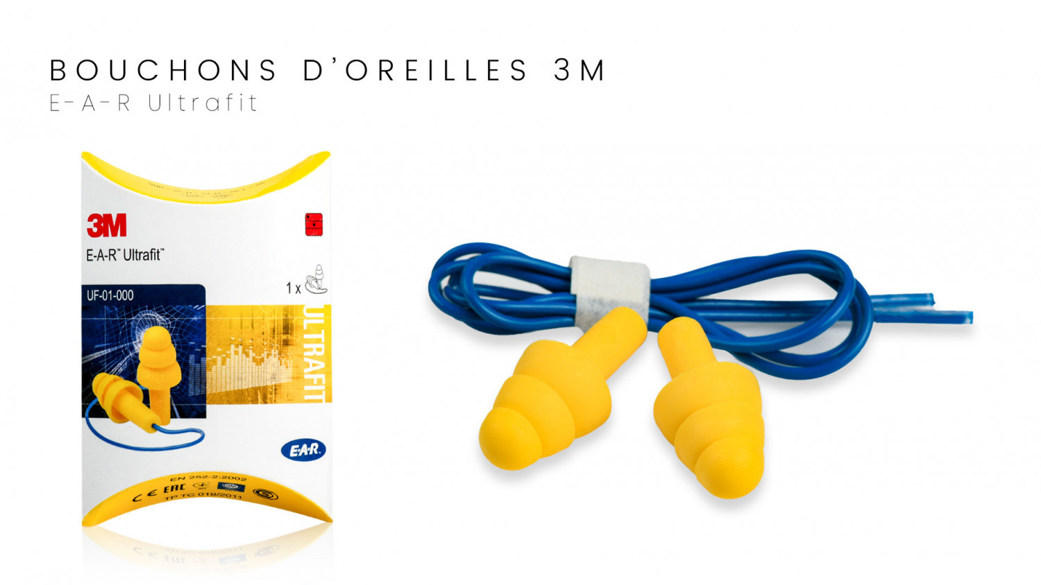 Bouchons d'Oreilles Réutilisables 3M - Protection Auditive de Qualité